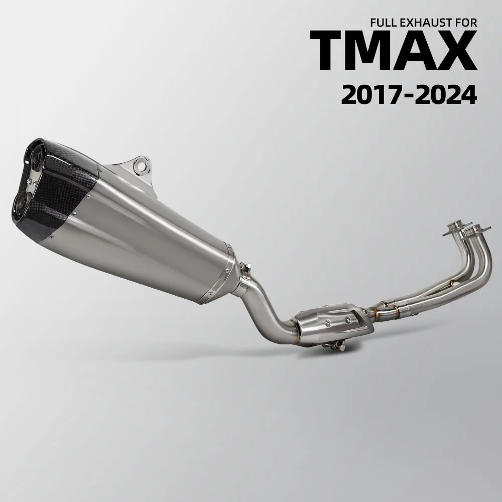 

Полный комплект выхлопной системы мотоцикла для Yamaha TMAX TMAX 560 TMAX 530 17-24, модифицированный глушитель Akra коллектора с DB Killer