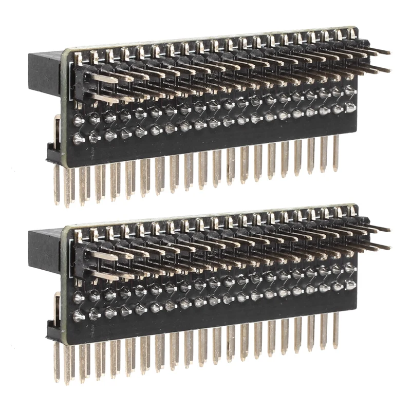 Mini Connectors For Raspberry Pi 40-Pin GPIO 1 To 2 Expansion Board 2 X 20-Pin Strip Dual Male Header Double Row Straight