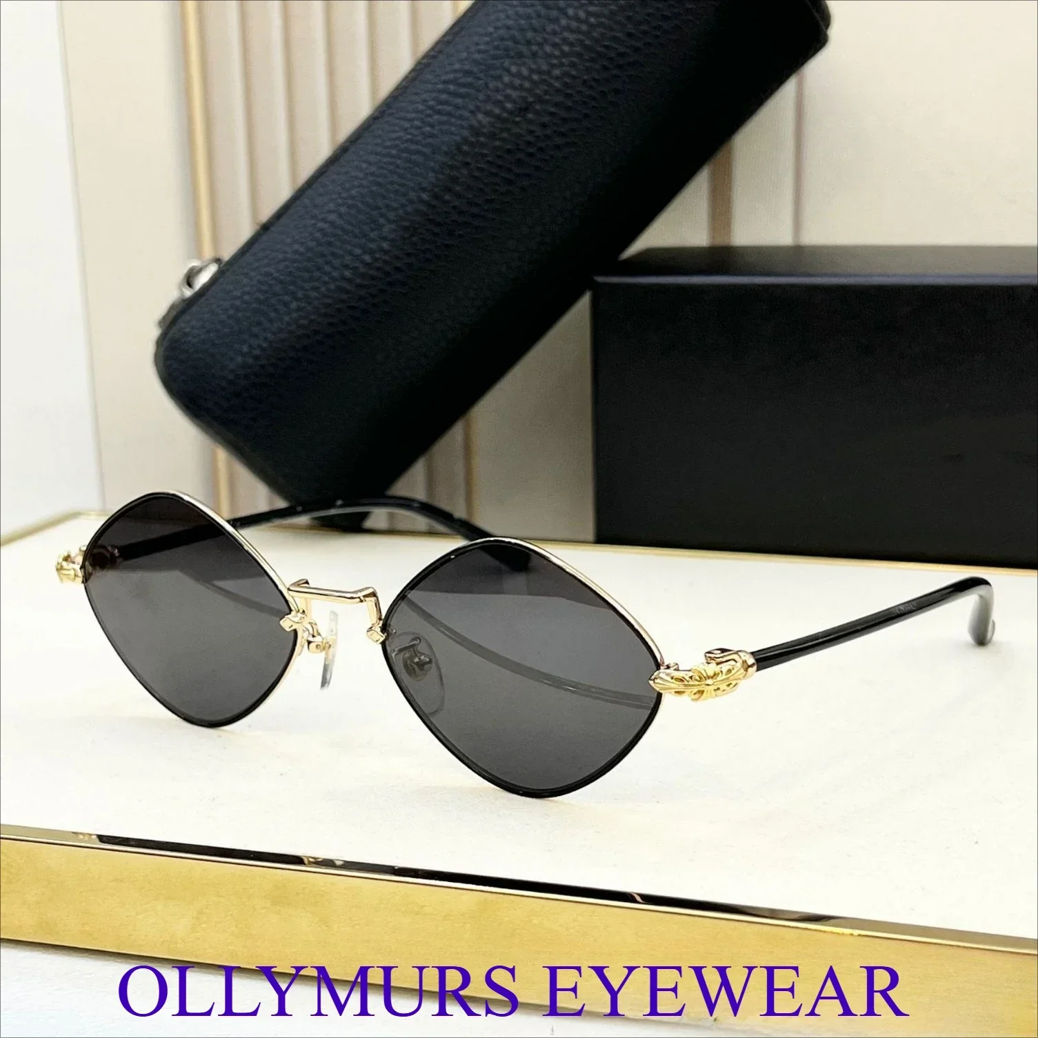 جديد الأصلي مصمم كرو ريترو المعين النظارات الشمسية الصغيرة شخصية قسط النظارات الشمسية مقعر القط العين واقية من الشمس النظارات الشمسية #3