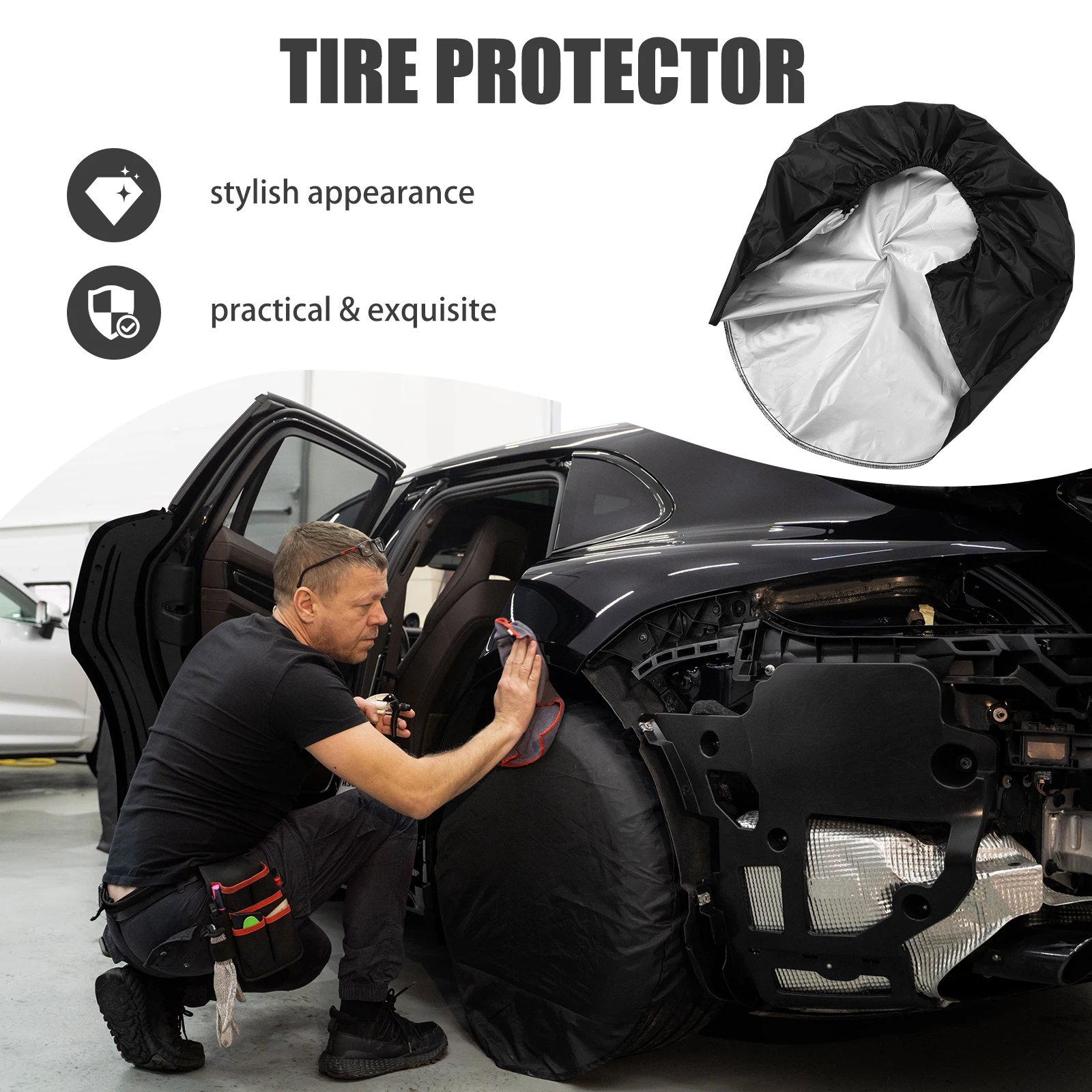 

Universal Wheel Tire Protector For Truck Trailer Universal Wheel Tire Covers Rv Foldable Lightweight Car Accessories