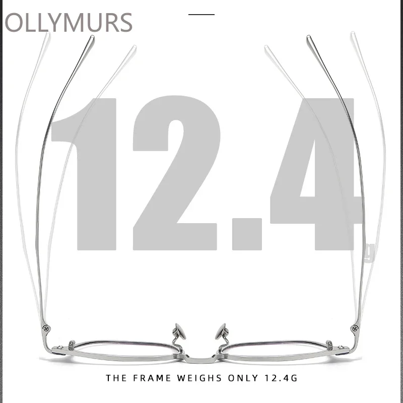 KIZN الرجال خفيفة التيتانيوم النقي قصر النظر مد البصر نظارات النساء الرجعية الضوء الأزرق تصفية القراءة وصفة طبية عيد الميلاد