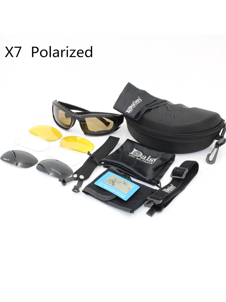 AliExpress NONE Daisy X7 glasses Men Military polarized Sunglasses Bullet-proof airsoft shooting Gafas smoke lens Motorcycle Cycling Goggles