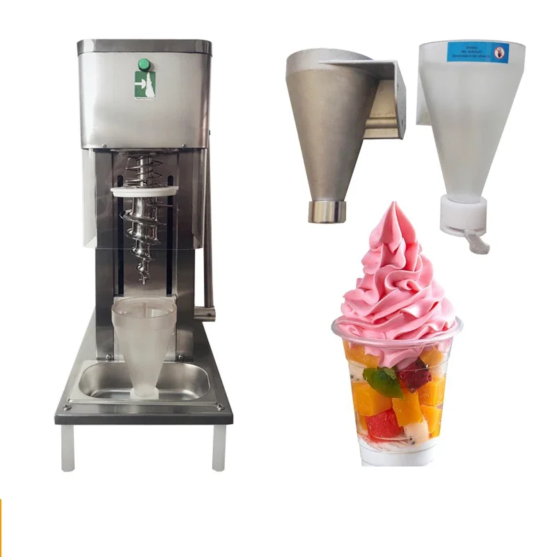 110V 220V Frozen Ice Cream Blender Machine Fruit Flavor Ice Cream Blending Mixer Machine Swirl Ice Cream Machine