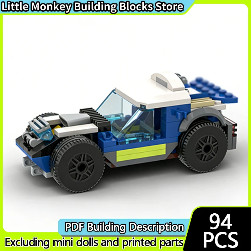 

Speed Racing Car Model MOC Building Bricks Dakar Racing Car 4x4 Modular Technology Children Holiday Gifts Assemble Toys Suit