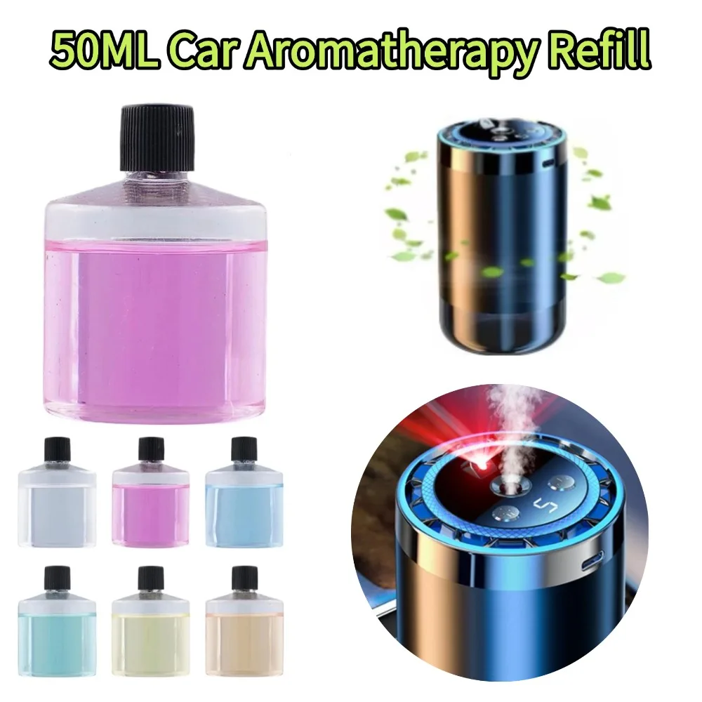 Car Aromatherapy Refill Liquid 50ml Essential Oil Replacement for Automatic Air Freshener Diffuser Fragrances Car Accessories - view 2