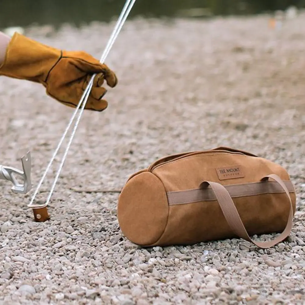 حقيبة تخزين أدوات التخييم ذات سعة كبيرة مع مقبض طويل، منظم أدوات التخييم، مقبض مريح خفيف الوزن #3