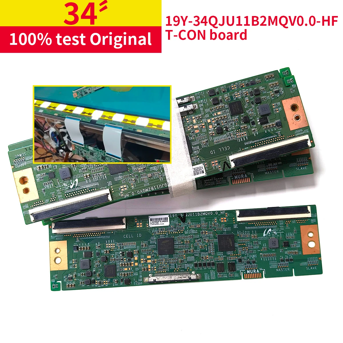 

Original 19Y-34QJU11B2MQV0.0-HF T-Con Board for Xia omi XMMNTWQ34 TV LSM340YP Profesional Test Board 34 Inch TV Curved Screen
