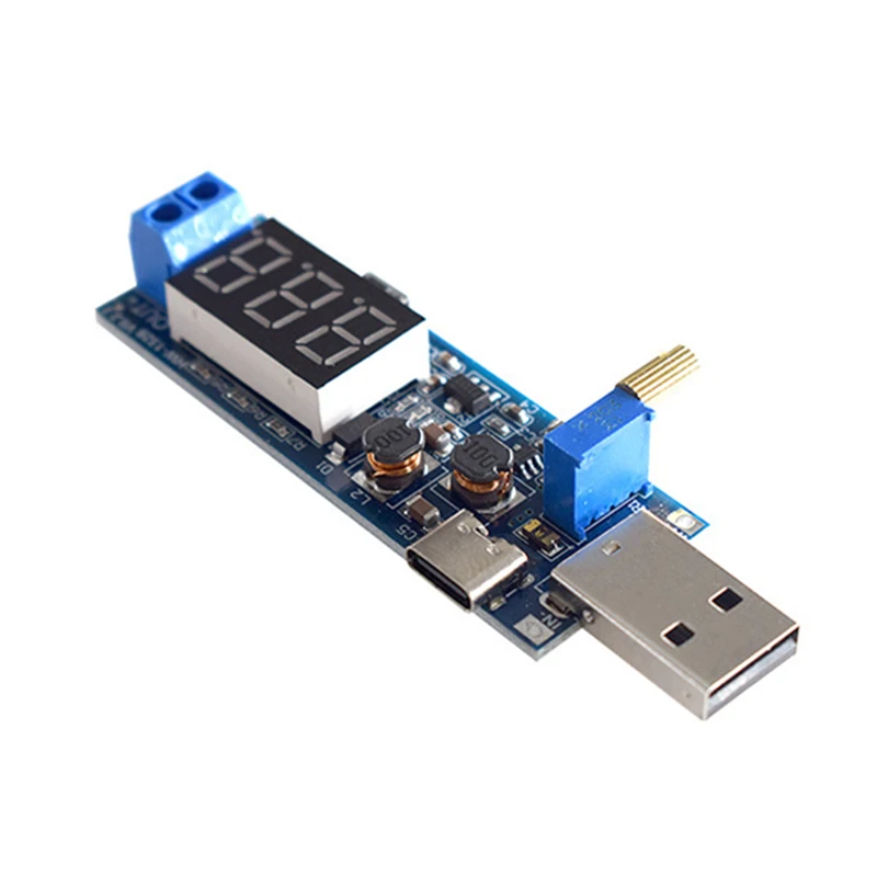 

DC-DC 5V to 3.5V / 12V USB Step UP / Down Power Supply Module Digital Display Adjustable Boost Buck Converter Out DC 1.2V - 24V