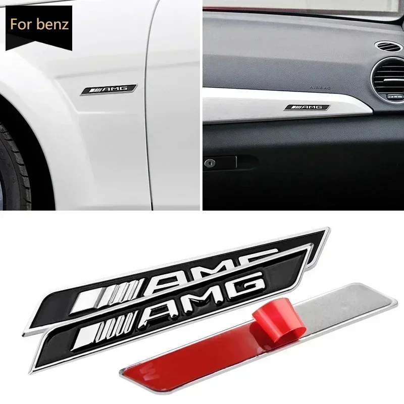 1 قطعة سيارة الجذع ملصق السيارات شارة ملصق ل AMG مرسيدس بنز W204 W124 W201 W202 W212 W220 W205 GLA CLA السيارات السلع