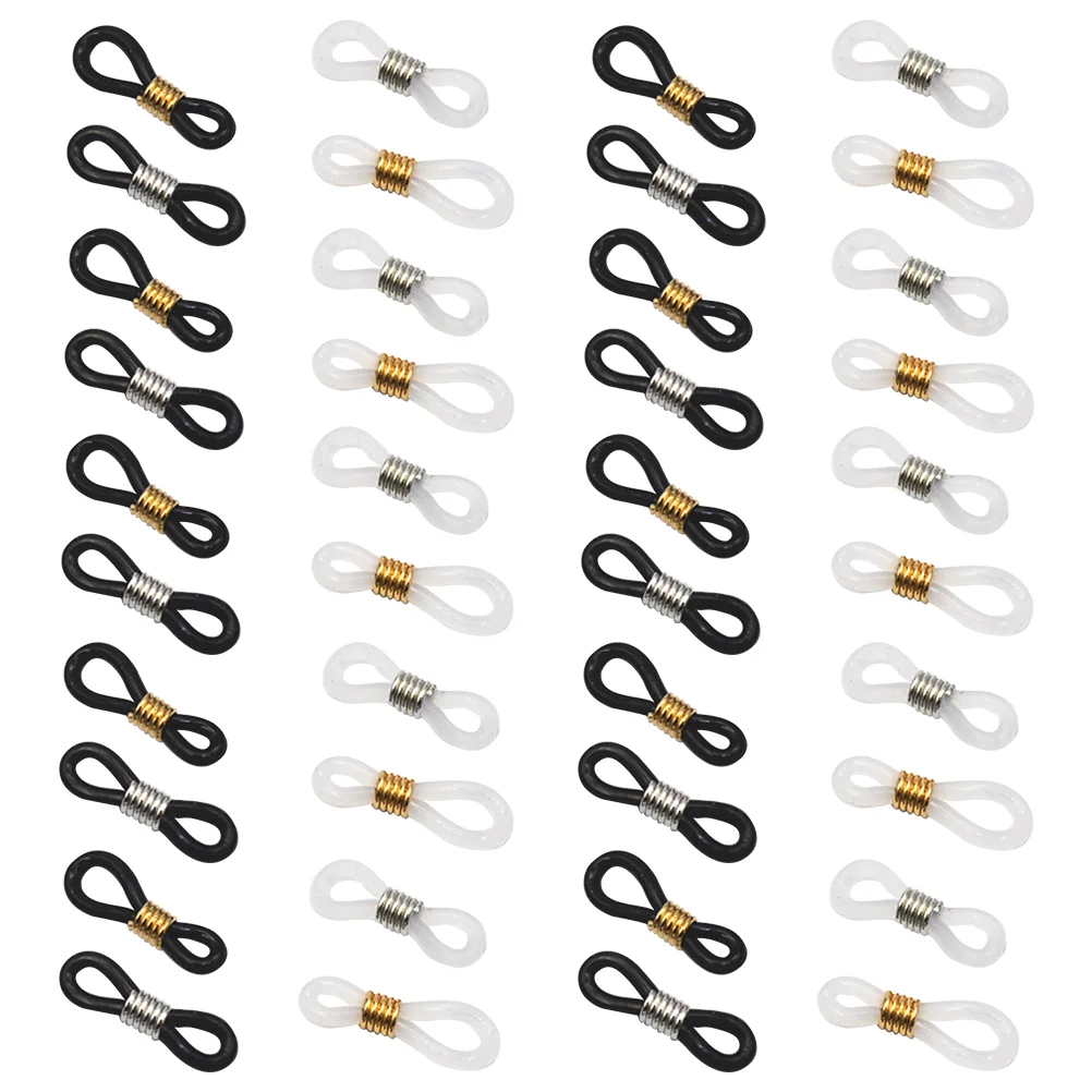 40 Pairs Anti-slip Buckle for Glasses Chain Eye Holders DIY Accessory Frame Accessories Iron Plating Durable Clip