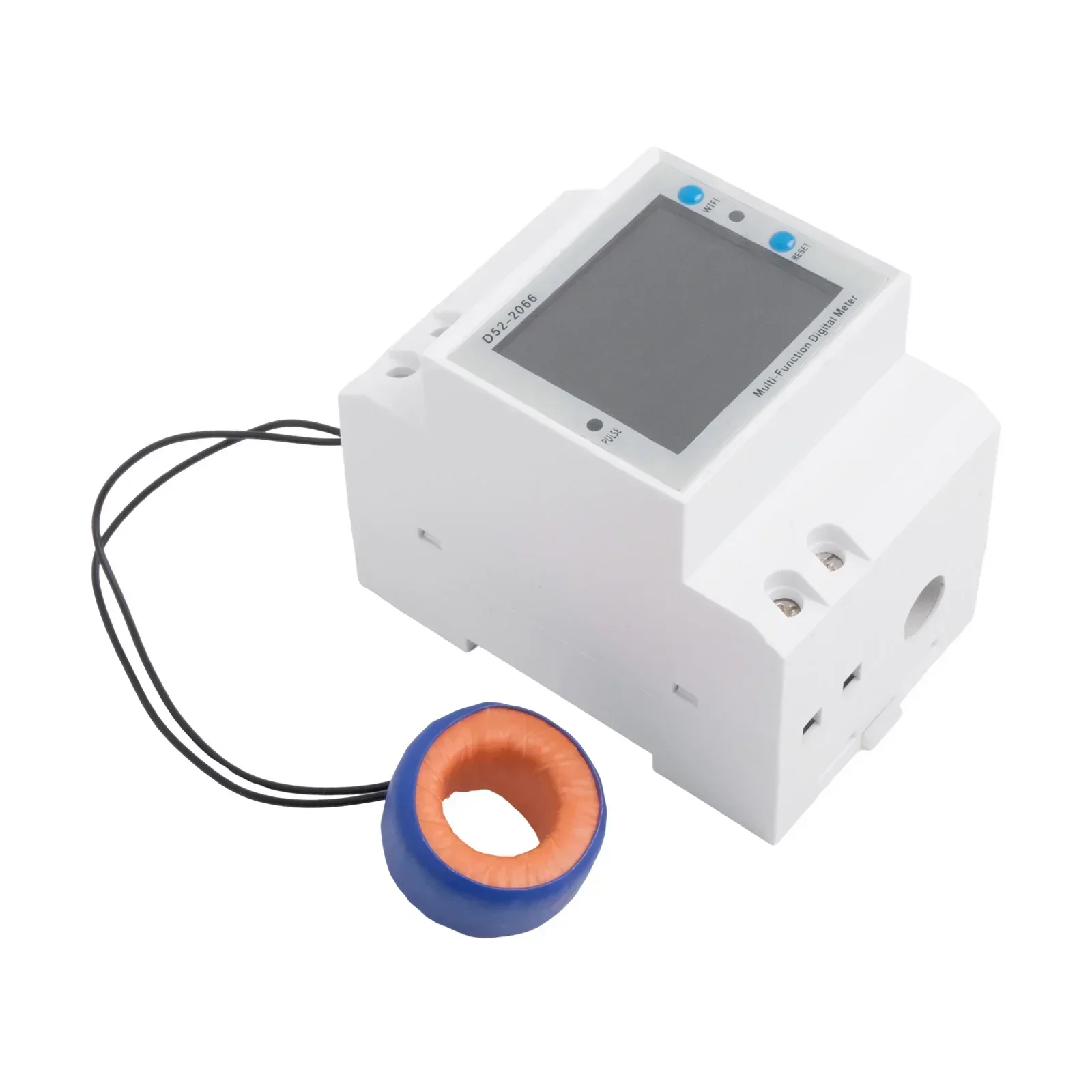 Smart WiFi Digital Electricity Meter with LCD Display for DIN Rail Remote Control via For Tuya App Energy Management Made Easy