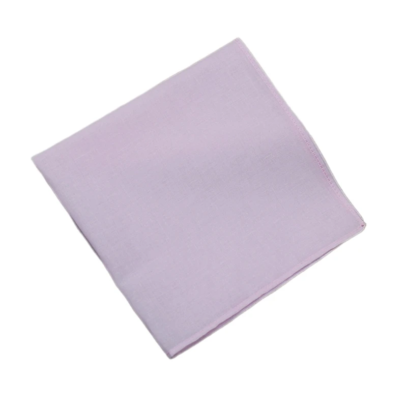 

Gentleman Plain Color Handkerchief Square Handkerchief Embroidery Tie Dye Square Useful Handkerchief for Woman Male