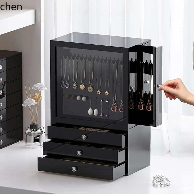 ZML jewelry box exquisite stud earrings necklace jewelry storage box new