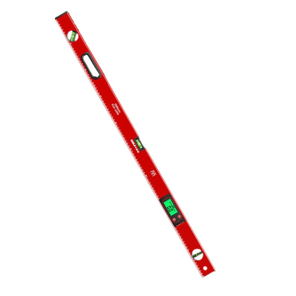 

LED Display Digital Protractor 0-90° Range High Precision Electronic Inclinometer Anti Slip 30-100cm Length