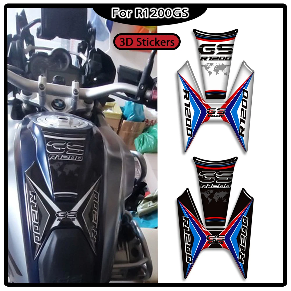 

3D Stickers For BMW R1200GS R1200 R 1200 GS LC Rallye Rally Handshield Tank Pad Wind Deflector Fairing Fender Kit Knee Protector