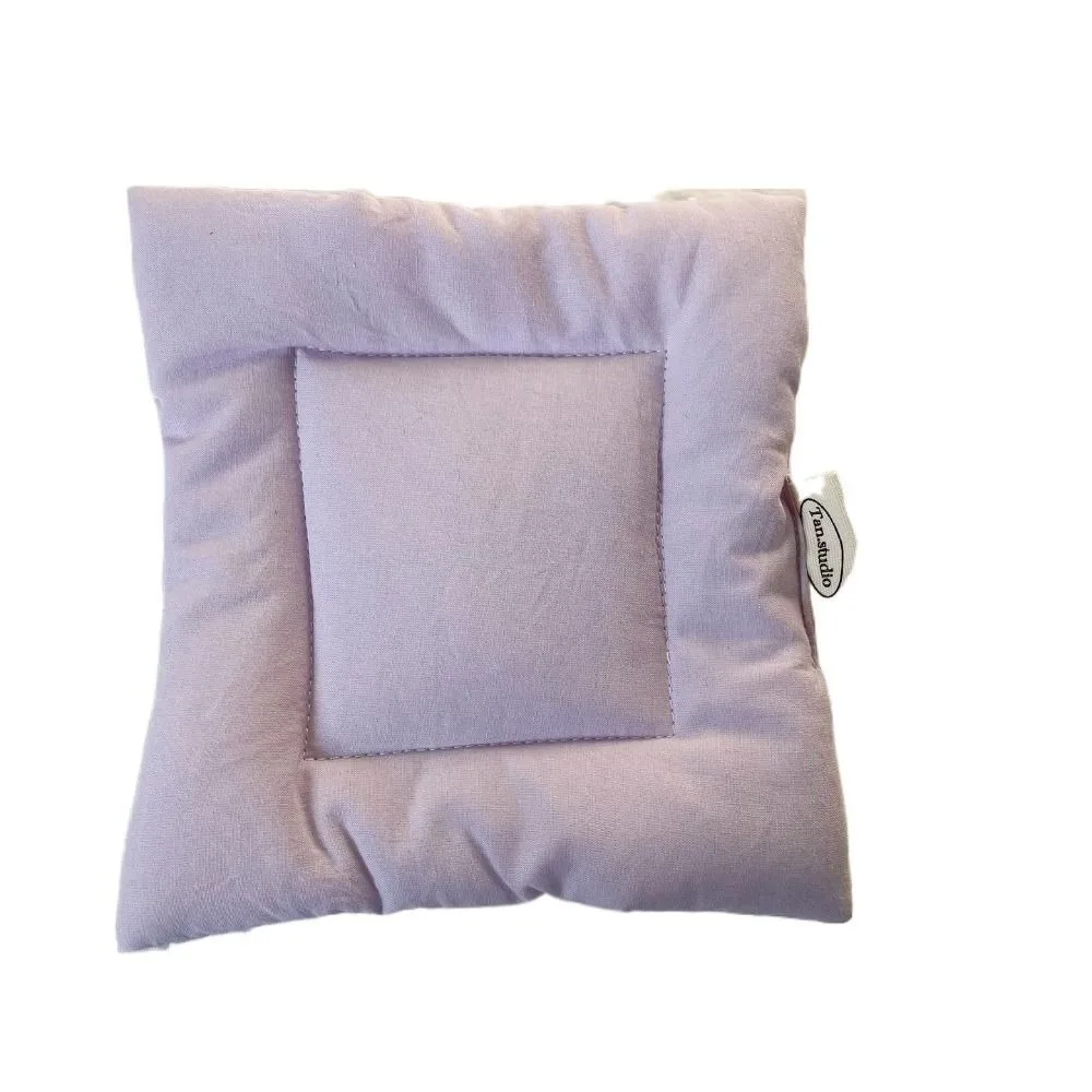 Solid Color Multi-functional Coaster Thickened Fabric Double-sided Insulation Pad Sweet Drawstring Portable Bow Ribbon Coaster