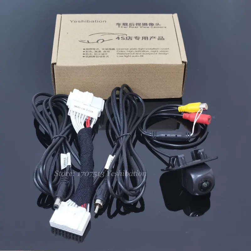 Car Rear View Reverse Backup Camera For Mazda Cx3 CX-3 2015 to 2025 -  C18 Cable Connect Original Factory Screen Parking Camera