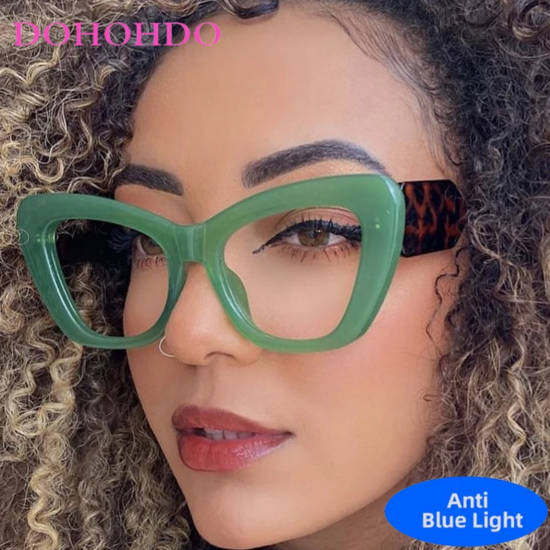 

Vintage Punk New Luxury Brand Designer Blue Light Blocking Glasses Men Women Cat Eye Optical Glasses Computer Glasses For Gaming