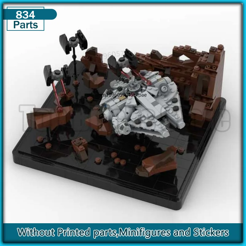 

Asteroid Chase V3 MOC Building Block Aircraft Transportion Model Sets Display Collection Toys Spaceship