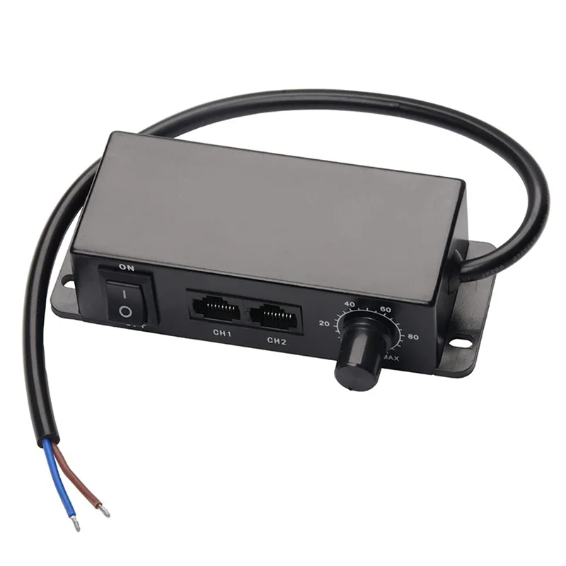 Regulador de intensidad AA84 DC 0-10V, controlador de sincronización serieable, encendido/apagado giratorio para controladores LED regulables de 0/1-10V, balastos electrónicos