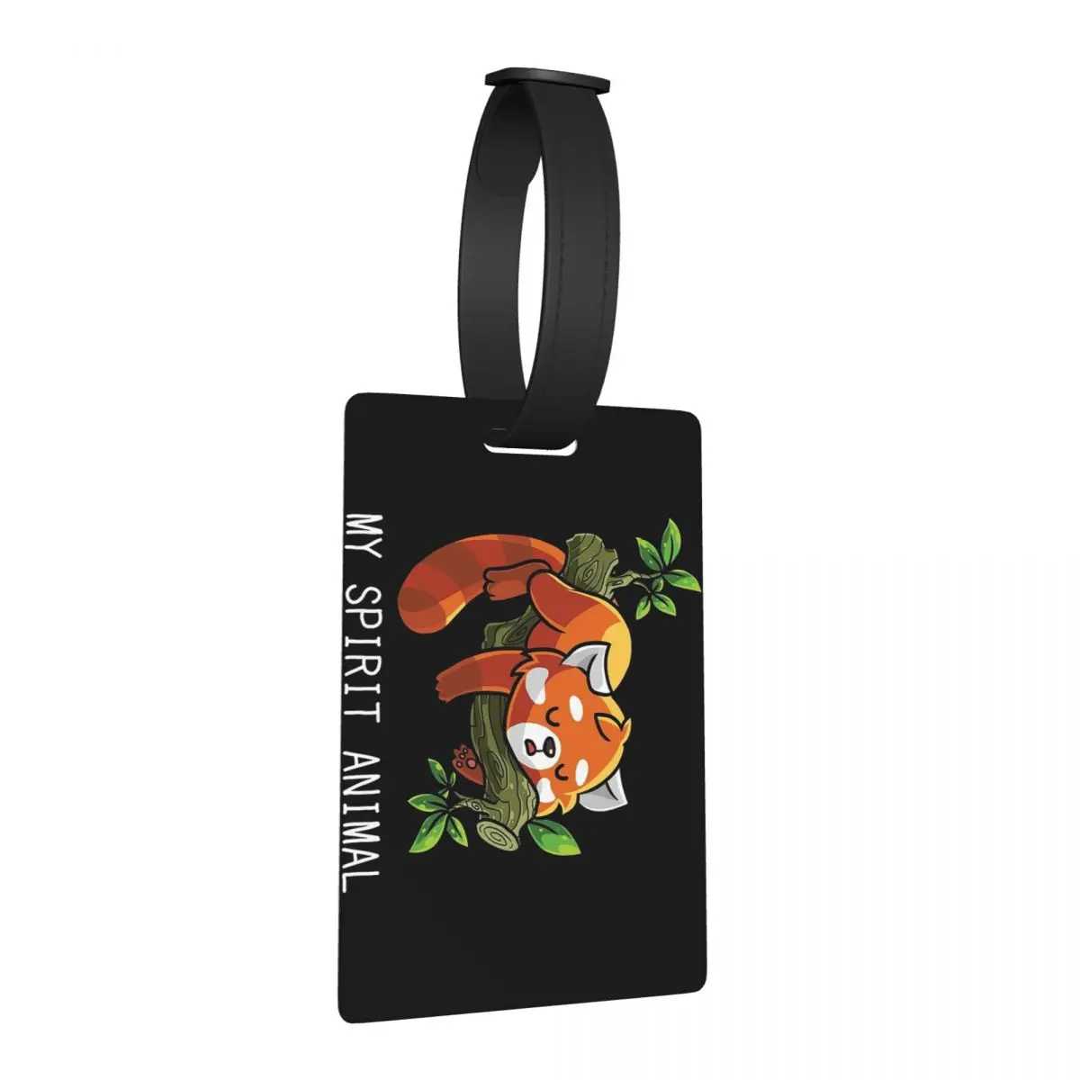 

Red Panda Spirit Animal Luggage Tags Suitcase Accessories Travel Fashion Baggage Boarding Tag Label Holder ID Name Address