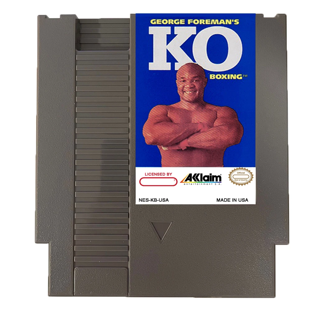 Classic Game George Foreman's KO Boxing For NES Super Games Multi Cart 72 Pins 8 Bit Game Cartridge,for NES Retro Game Console