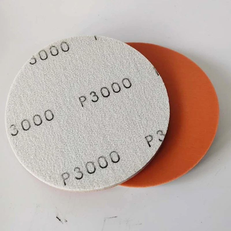 5 Inch Round Sponge Beauty Polishing Sandpaper Back Velvet Disc Flocking Sandpaper Thick 5MM Mobile Phone Shell Grinding