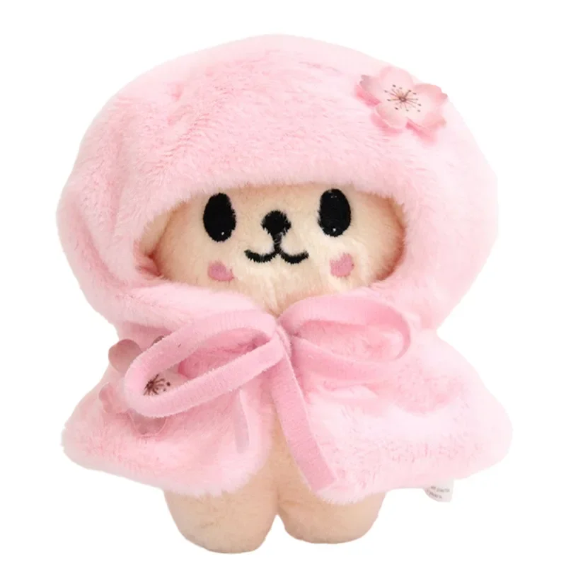 Neues Skzoo Niedliches Spielzeugset im Sakura-Thema mit Umhang, Schal, Verkleidungsfigur, Tasche, Schlüsselanhänger, Dekorativer Kawaii Plüschpuppen-Zubehör-Geschenk – Detail 4