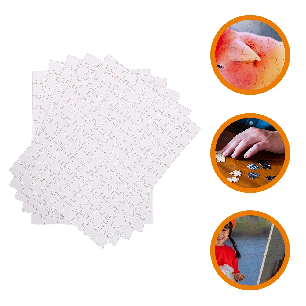 5 Sheets Blank Puzzle Sublimation Blanks DIY Supply Products Puzzles Heat Transfer Thermal