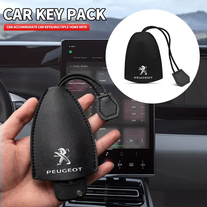 New Car Styling Protection Shell Bag Case Cover Car Key chain For Peugeot 206 208 306 307 308 508 106 107 108 2008 3008 5008 207