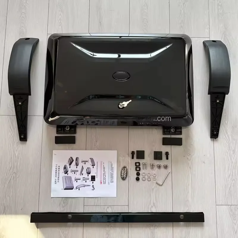 Suitable For Land Rover Defender Sports Car Accessories Black Exterior Storage Box For 90 110 130 Models Side Tool Box Part