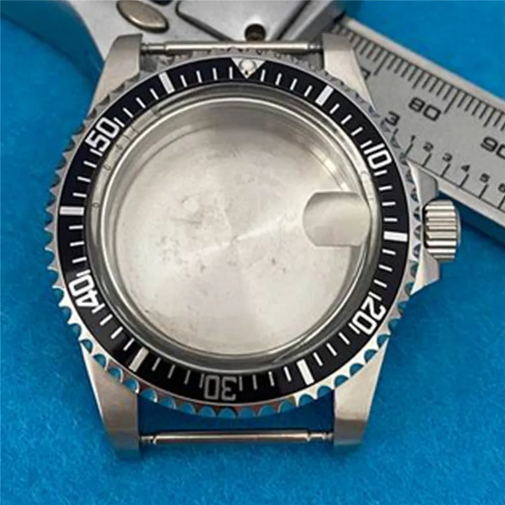 NH35 Retro Magnifying Glass 39.5MM Stainless Steel NH35 Watch Case for NH35 NH36 Mechanical Movement