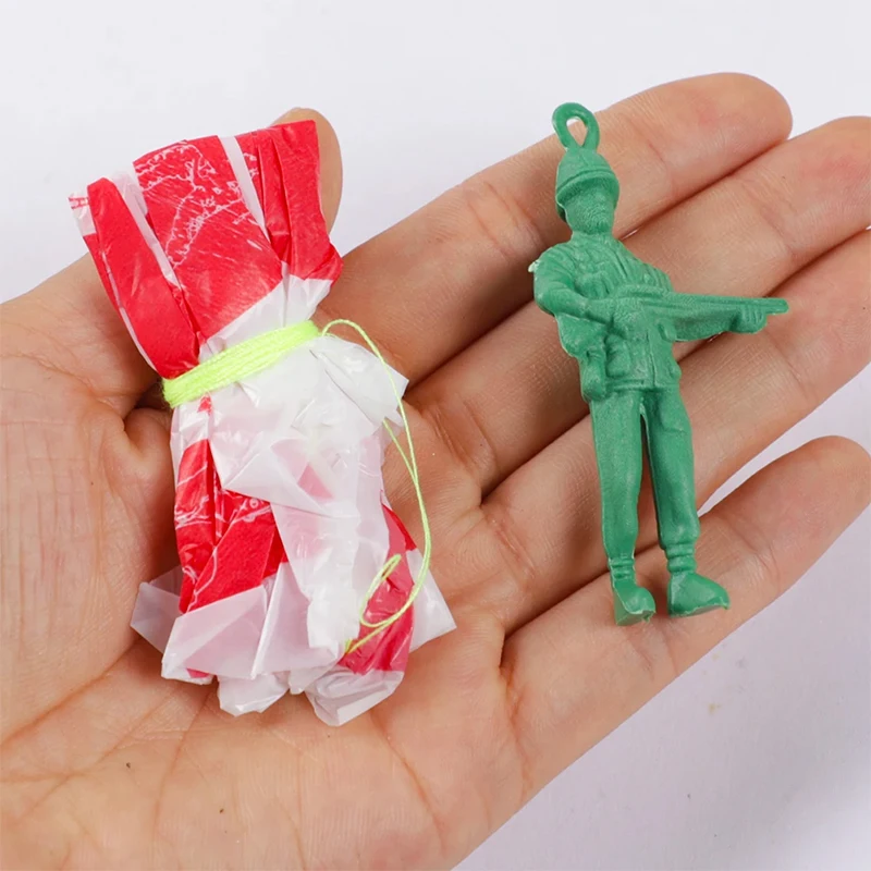 Hand Throwing Mini Soldier  Parachute for Kids Outdoor Toys Game Educational Flying Sport for Children