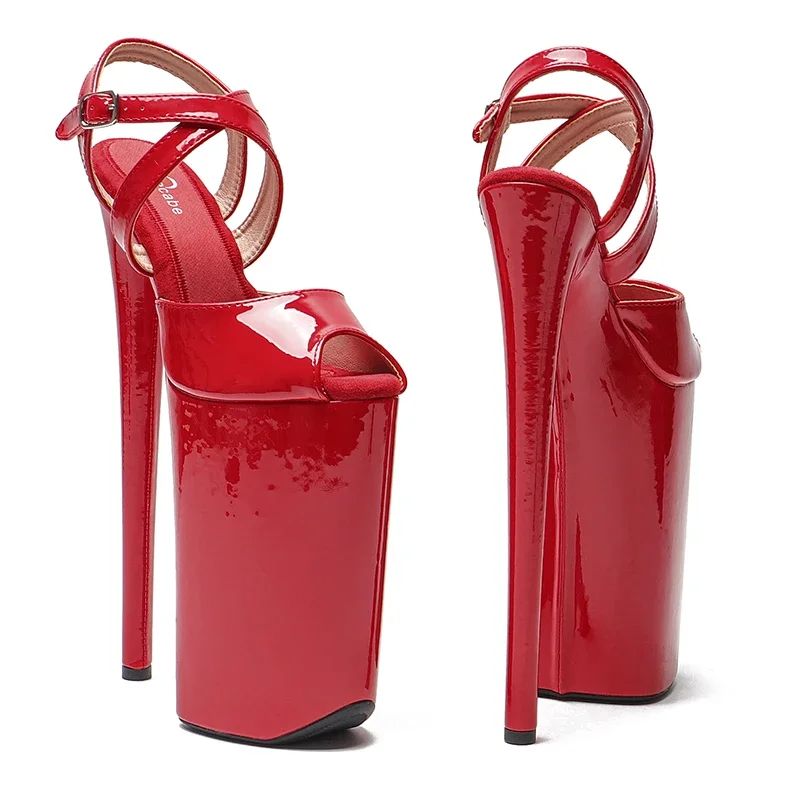 Leecabe-Sandalias de tacón alto exóticas para fiesta, zapatos de Pole Dance, sexy, 26CM/10 pulgadas