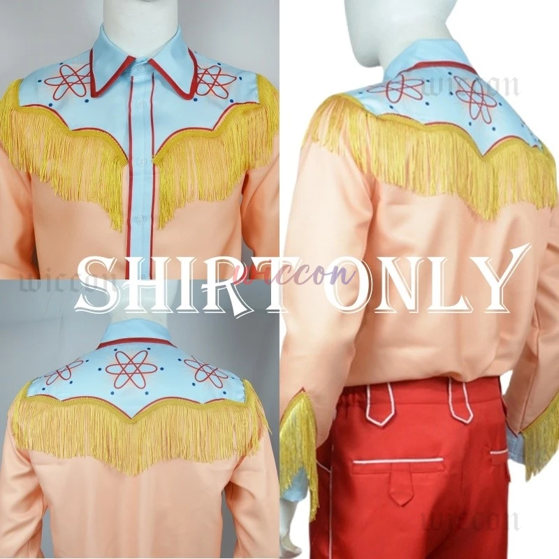 

Костюмы для косплея «Назад в будущее» Марти, ковбойская длинная рубашка в стиле вестерн, брюки, карнавальный костюм на Хэллоуин для мужчин