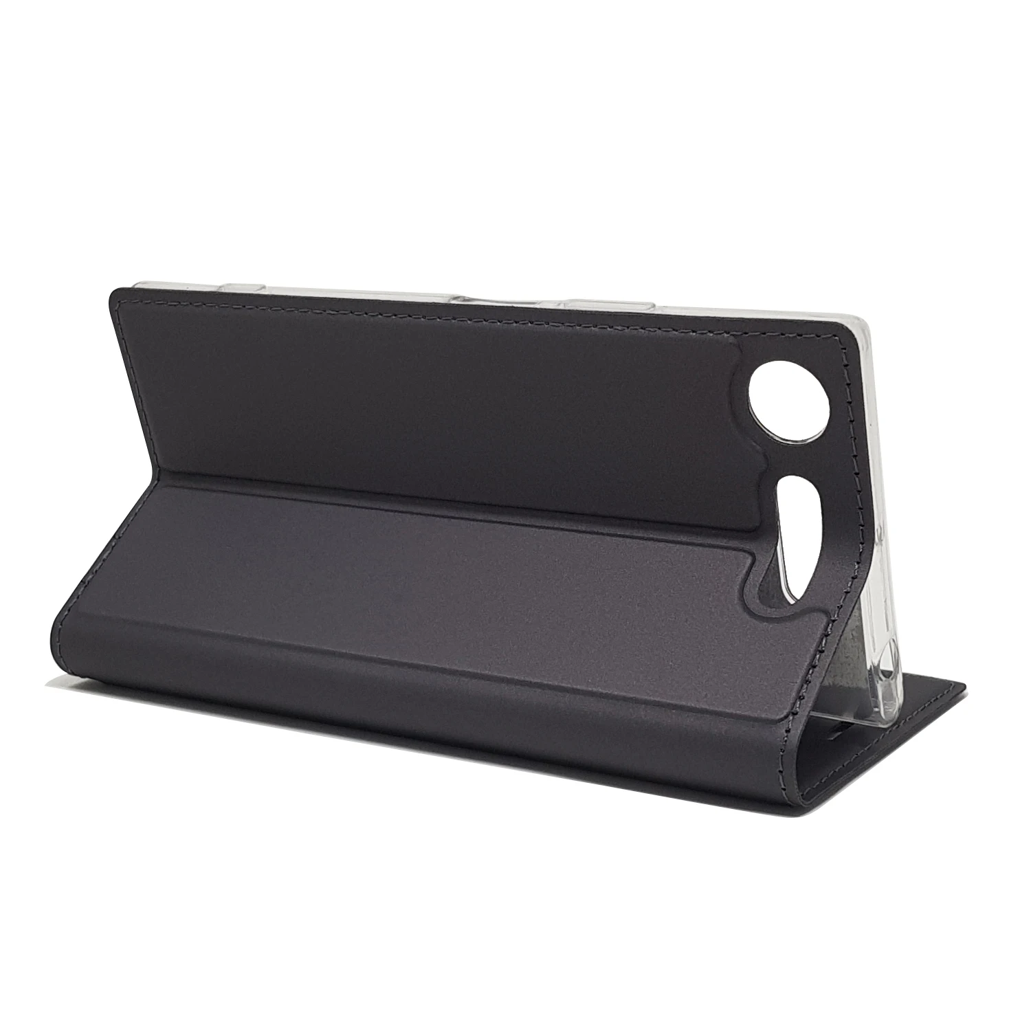 Matte Wallet Case Flip Cover Case for Sony Xperia XZ1 / XZ1 Compact Magnetic adsorption phone case business style