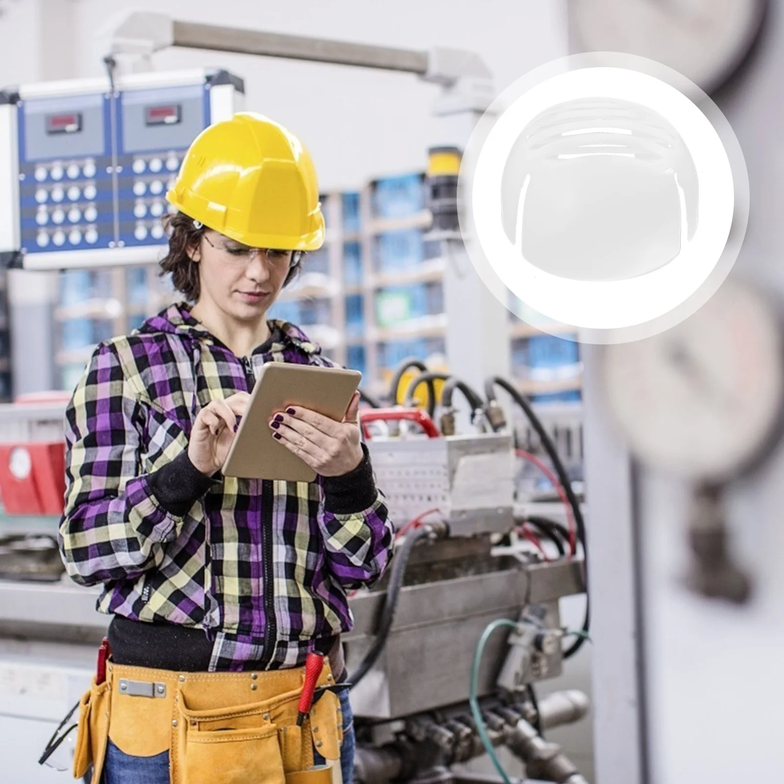 

1 pc Anti-Collision Safety Shell Lightweight Durable Polyethylene Abs Breathable Impact Resistant For Construction