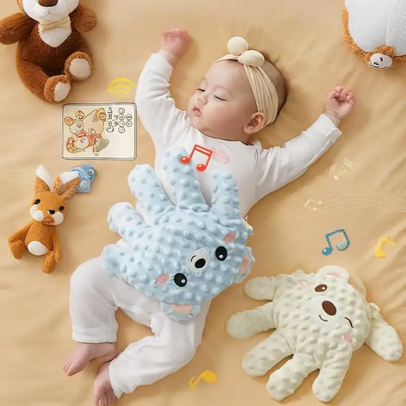 

Newborns Sleep Aid Pacify Hand Glove Gentle Comfortable Cotton Soothing Toy for Comfortable Newborns Sleeping