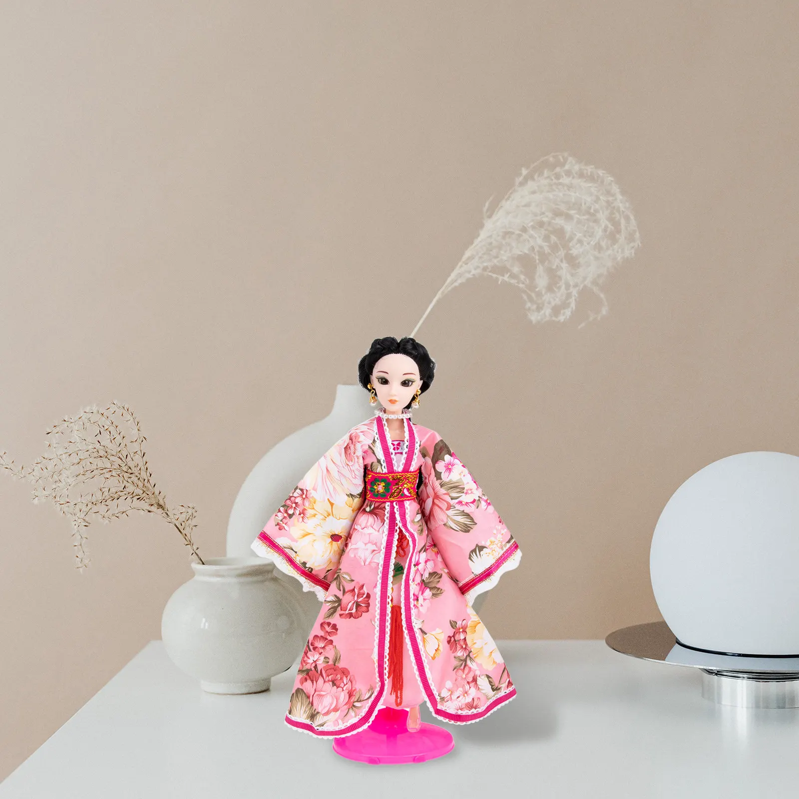 

Kids Mini Ancient Costume Flexible Joint Simulation Small Baby Role Dress Up Home School Plaything Educational Present