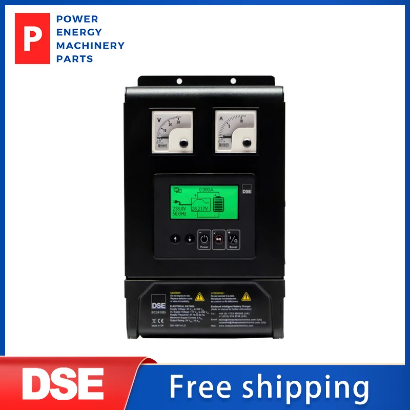 Original DSE BC2410Ei-02 - 12/24 Volt 10 Amp Enclosed Intelligent Battery Charger (Display & Meters)