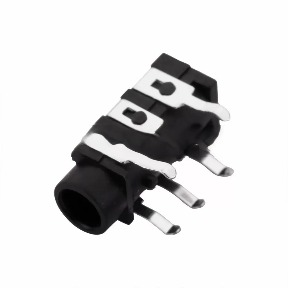 PJ-313 Three Section Five Pin Direct Plug Headphone Socket PJ-3001S Dual Channel Audio Silver Plated 3+2