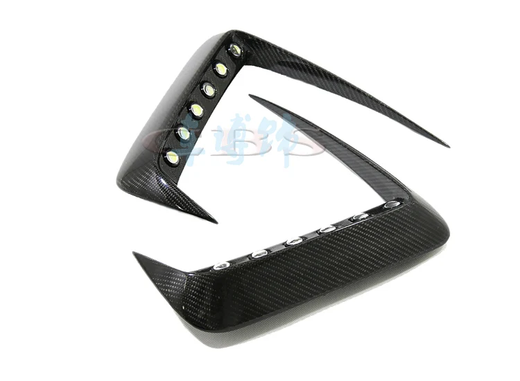 Fit for  Great Overlord ESTIMA Previa ACR50 post carbon fiber modification fog lamp cover corner light frame