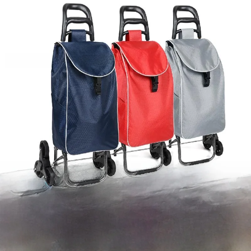 stainless-steel-shopping-cart-with-stool-foldable-three-wheel-elderly-hand-pull-luggage-climbing-stairs-portable-market-cart