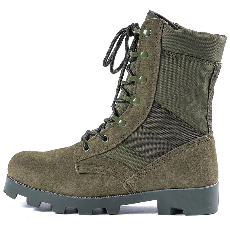 

37-48 Training Boots Outdoor Hiking Climbing Shoes Green High Top Desert Boots Work Security Shoes