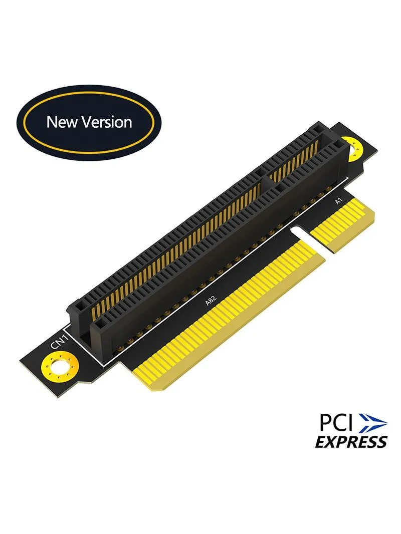 20mm PCIE X8 3.0 90 Degree Reverse Male to Female Riser Card PCI Express 8X to 8X Converter Adapter Riser Board for 1U Server PC — zdjęcie 2