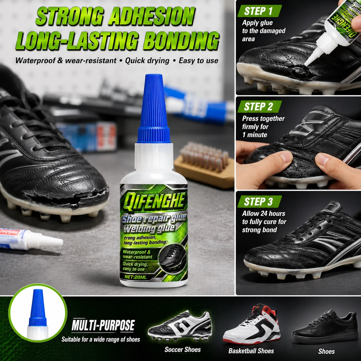 Stylish Tube Design Professional Flexible Shoe Repair Adhesive High Heat Resistant Non-leak Non-wrinkle Strong Bond Glue for Sne view 4
