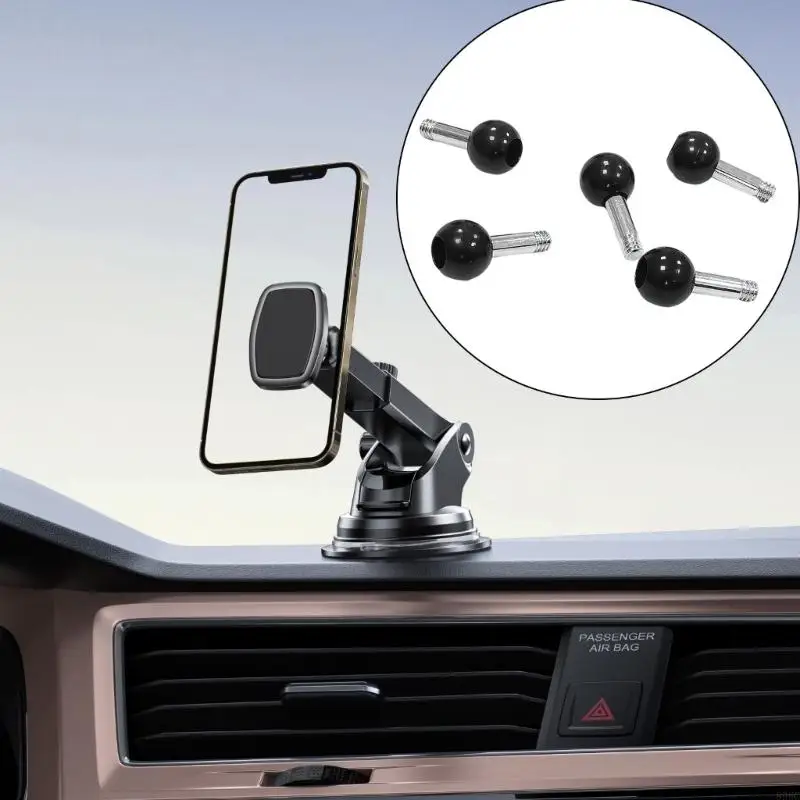 

5Pcs 1/4in to 17mm Ball Head 1/4in Screw Ball Mount Adapter Action Camera Bracket Adapter Ball Head Adapter 896C