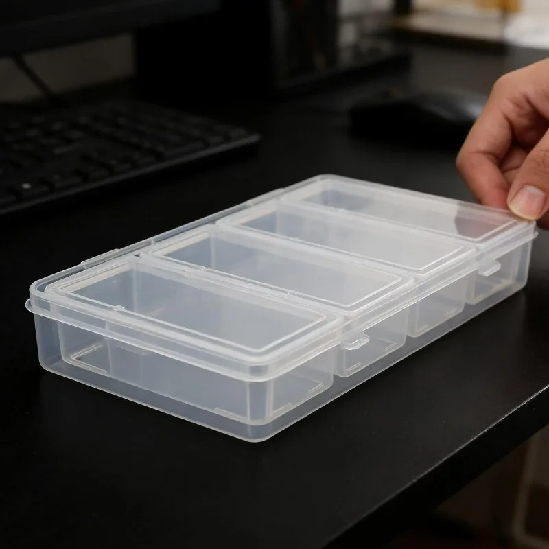 Transparent Rectangular DIY Bead Jewelry Container