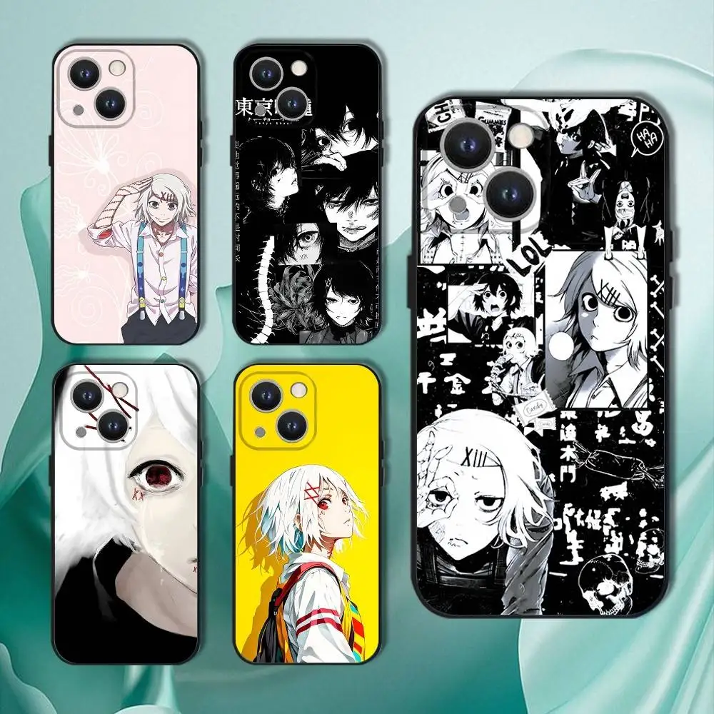 

Juuzou Suzuya Phone Case For iPhone 16,15,14,13,12,11,Pro,XS,Max,XR,Plus,E,SE4,Mini Black Soft Cover