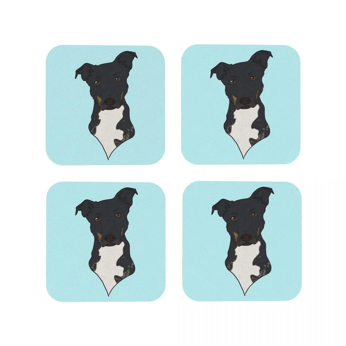 

Подставки Border Collie X Kelpie, кухонные салфетки, изоляционные коврики для чашек, кофейные коврики для декора, домашняя посуда, подушечки, набор из 4 шт.